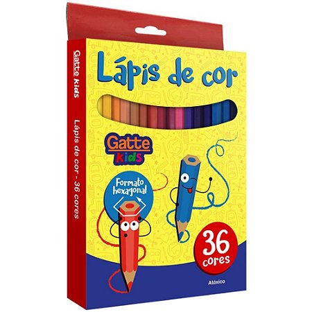 Lapis de COR Sextavado 36 Cores (7897771001823)