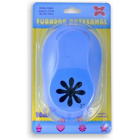 Furador Papel e EVA Gigante FLOR 76MM
