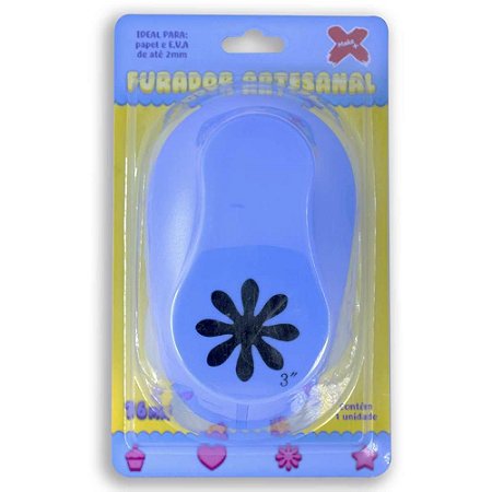 Furador Papel e EVA Gigante FLOR 76MM