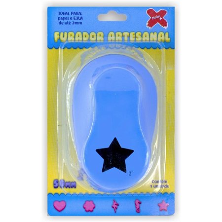 Furador Papel e EVA Gigante Estrela 50MM