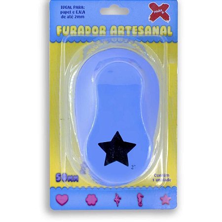 Furador Papel e EVA Gigante Estrela 50MM