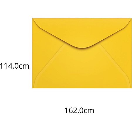 Envelope Carta Colorido 114X162 Amarelo Rio de JAN.80G