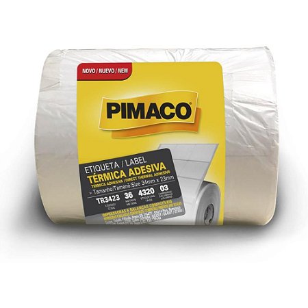 Etiqueta Adesiva Termica 34MX23MM C/4320 ETIQ.