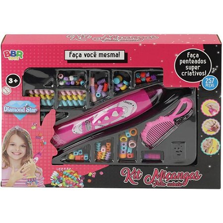 Brinquedo para Menina CONJ Micanga Beleza P/CABELO