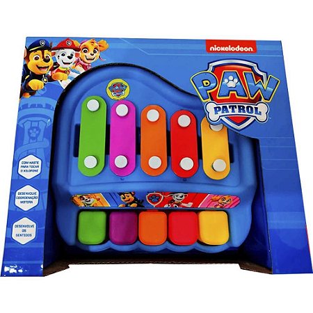 Brinquedo para Bebe Patrulha Canina Piano Xilofone