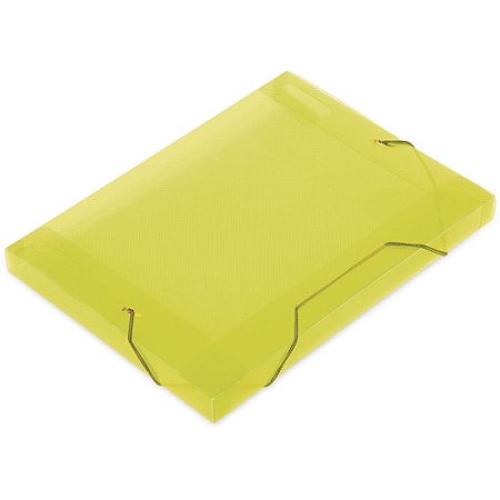 Pasta ABA Elastica Plastica Oficio 30MM Amarela SOFT