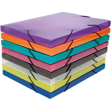 Pasta ABA Elastica Plastica Oficio 20MM Topline Sortida