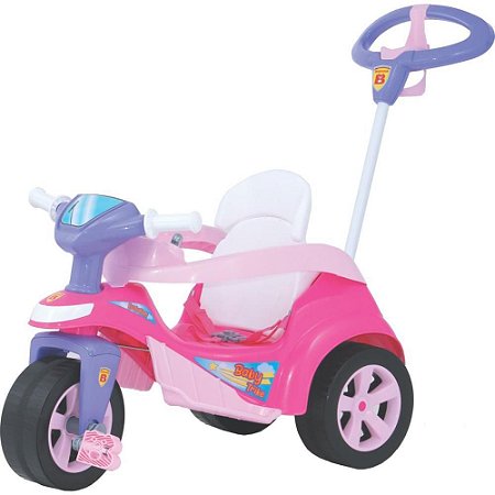 Veiculo para Bebe BABY Trike Evolution Rosa