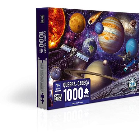 QUEBRA-CABECA Cartonado Viagem Cosmica 1000PCS