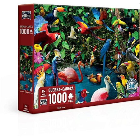 QUEBRA-CABECA Cartonado Passaros 1000PCS