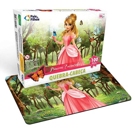 QUEBRA-CABECA Cartonado Princesa Encantada 100PCS