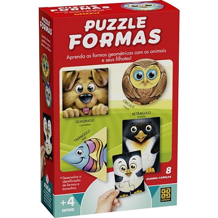QUEBRA-CABECA Cartonado Puzzle Formas Basicas