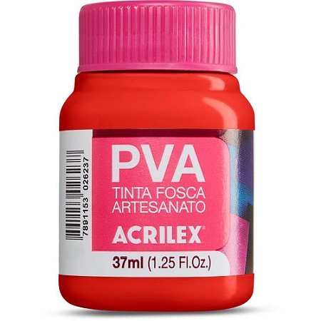 Tinta PVA 37ML. Vermelho Fogo