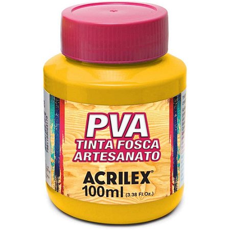 Tinta PVA 100 ML Amarelo Cadmio - Acrilex PCTE C/6