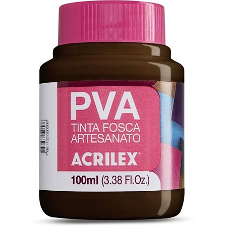 Tinta PVA 100ML. Marrom Escuro