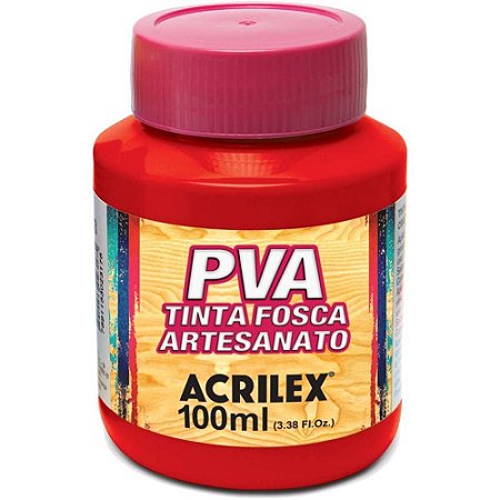 Tinta PVA 100ML. Vermelho Escarlate