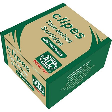 Clips Galvanizado Tamanhos Sortidos 375 Unidades