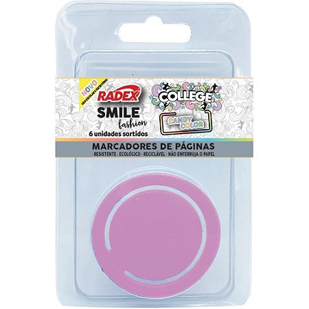 Clips Colorido Marcador PAG Smile CANDY C/06U