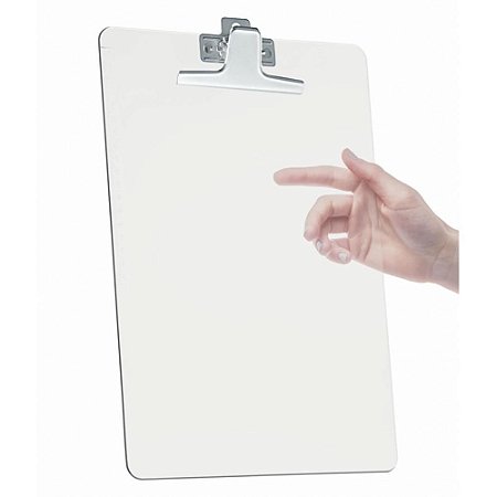 Prancheta Plastica Oficio Cristal