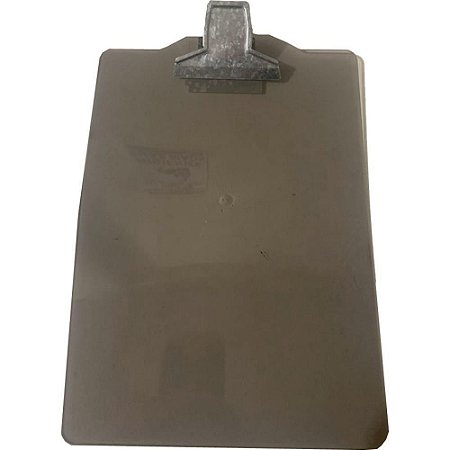 Prancheta Plastica A4 C/PREND.METAL Fume