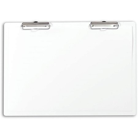 Prancheta Madeira Branco A3 Desenho Stalo Prendedor Metal 8209