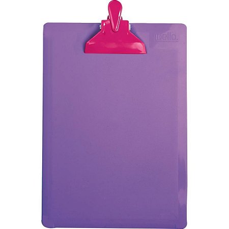 Prancheta Plastica Oficio FULL Color Roxo