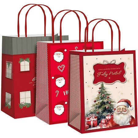 Sacola de Natal 26X19,5X9,5CM (S)