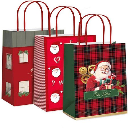 Sacola de Natal 32X26,5X13CM (S)