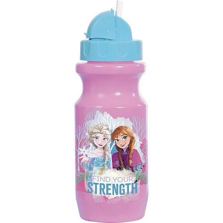 Garrafa Plastica Frozen Retratil 580ML