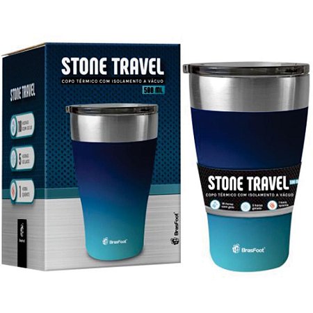 Copo Termico T.stone Degrade Azul 500ML.C/T