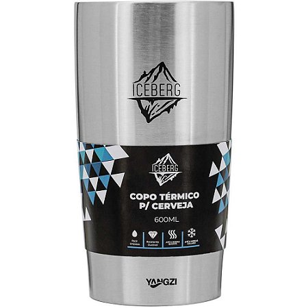 Copo Termico Iceberg INOX 600ML Prata