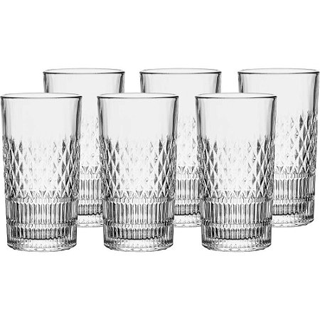 Copo de Vidro LONG DRINK Creta 390ML 6PCS