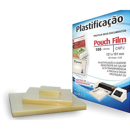 Plastico para Plastificacao Pouch FILM CNPJ 121X191(0,05)