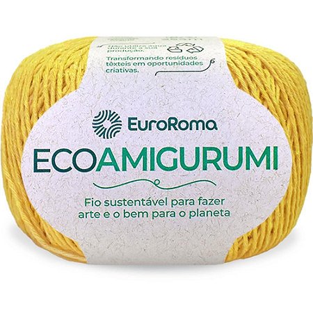 Linha para Croche Ecoamigurumi AMAR. Ouro 8/7 Fios 160G 254MT
