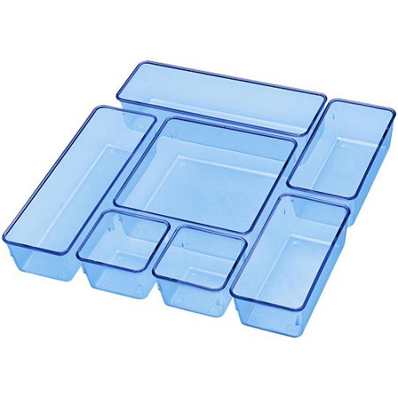 Organizador Potes SORT. Azul 4 PEQ/3 GRAN