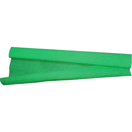 Papel Crepom Super Crepe 48CMX2,50M Liso Verde Bandeira