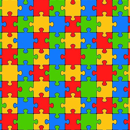 TNT Estampado 1,40M 40G Quebra Cabeca