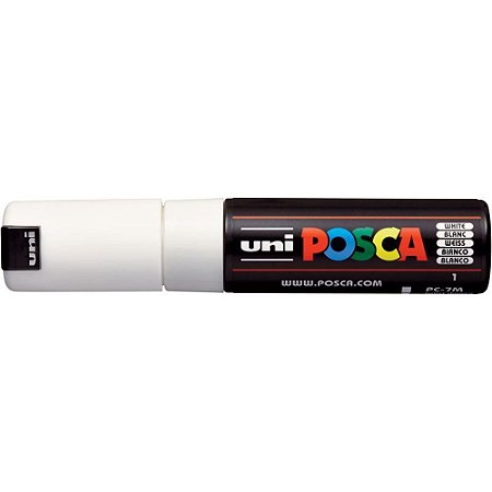 Pincel Marcador Artesanato Posca PC-7M 4.5/5.5MM Branca