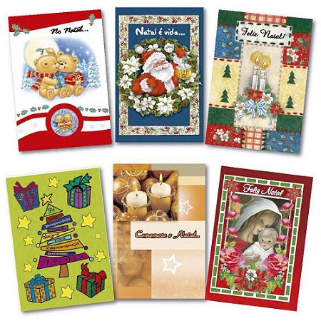 Cartao de Natal KIT-251 54MOD.2501/2554 C/ENV