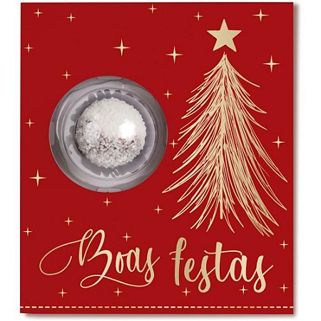 Cartao de Natal P/BOMBOM Classic C/BRILHO