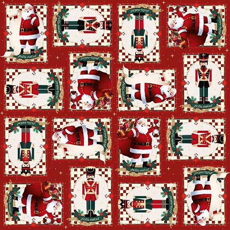 Saco Metalizado de Natal 45X59CM Classic Estampado