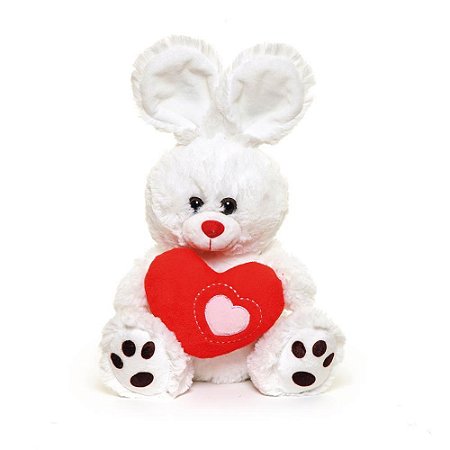 Coelhos de Pascoa Pelucia C/CORACAO BR/VM M