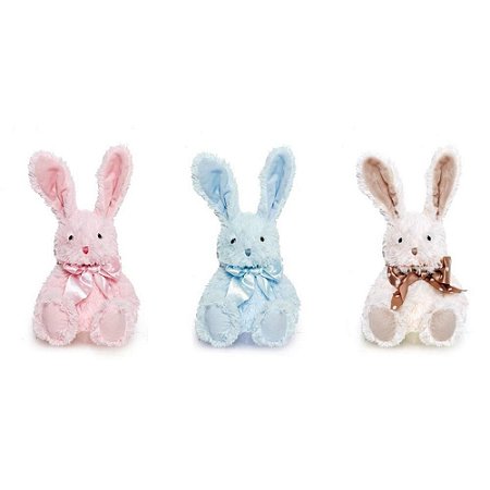 Coelhos de Pascoa Pelucia C/LACO MULT P (S)