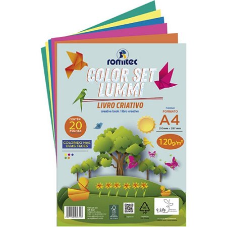Livro de Atividades Colorset Lumi 120GSM 20FLS