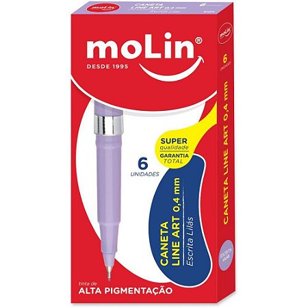 Caneta com Ponta Porosa Line ART Lilas 0.4MM