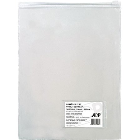 Pasta Malote Multiuso Cristal 22X33CM PCTE C/10 - ACP