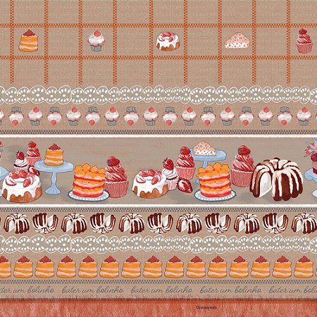 Toalha Termica Cupcake Chocolate 1,40 X 30M