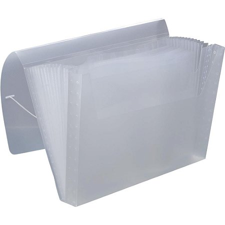 Pasta Sanfonada Plastica NEW Line A4 12 Divisoes Crista