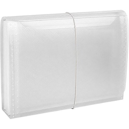 Pasta Sanfonada Plastica Duplicata 31 Divisoes Cristal (7896644728683)