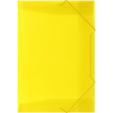 Pasta ABA Elastica Plastica Oficio Amarela SOFT